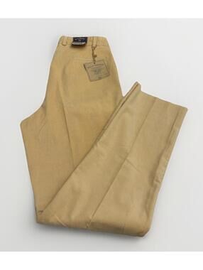 NWT Men’s 100% Cotton Cordoury Tan/Yellow Pleated Dress Pants Size 40